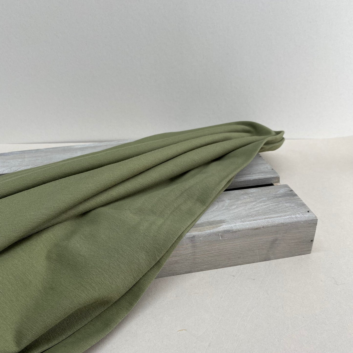 Thandi Cotton Jersey Knit Fabric Olive