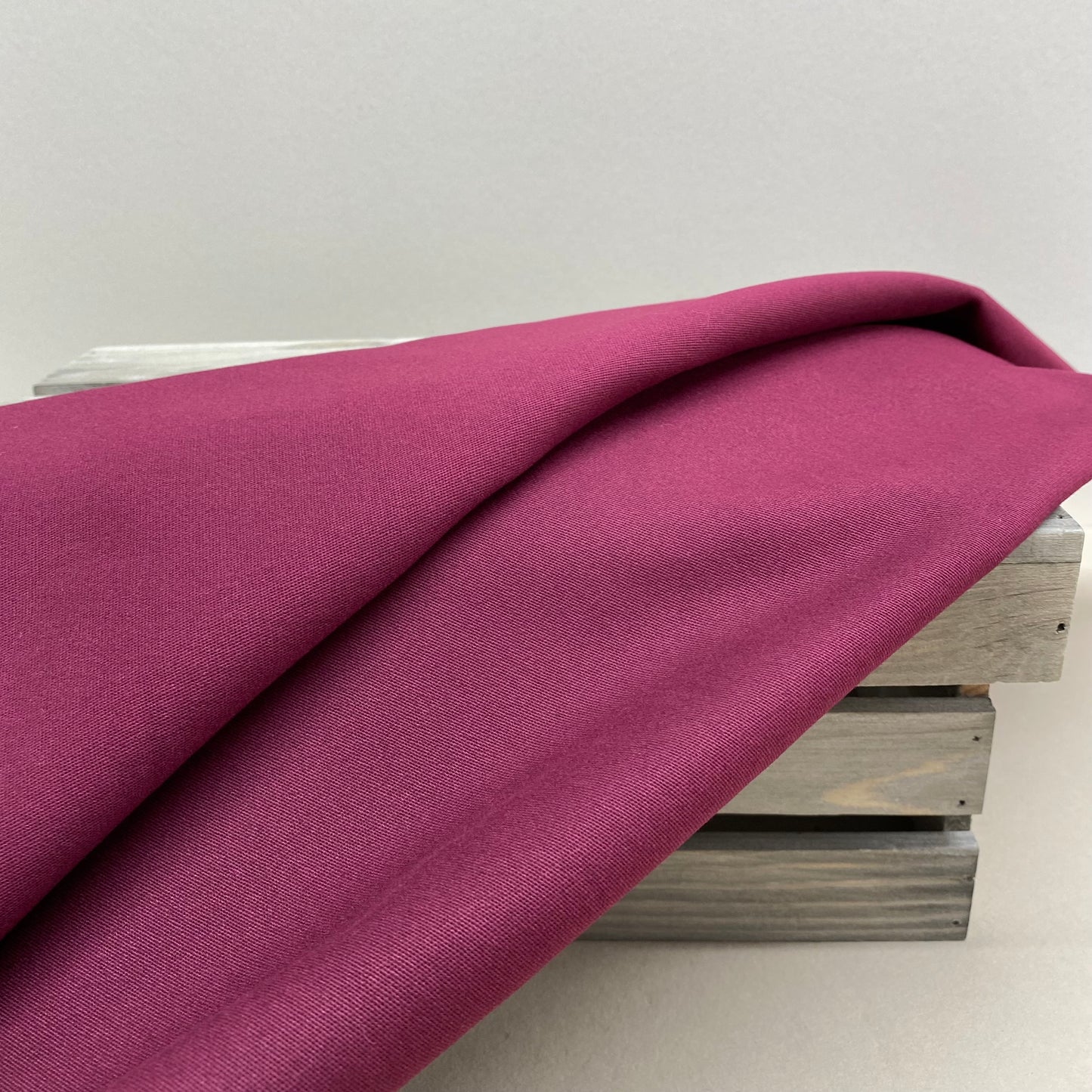 Georgia Peach Stretch Cotton Drill Wine Red