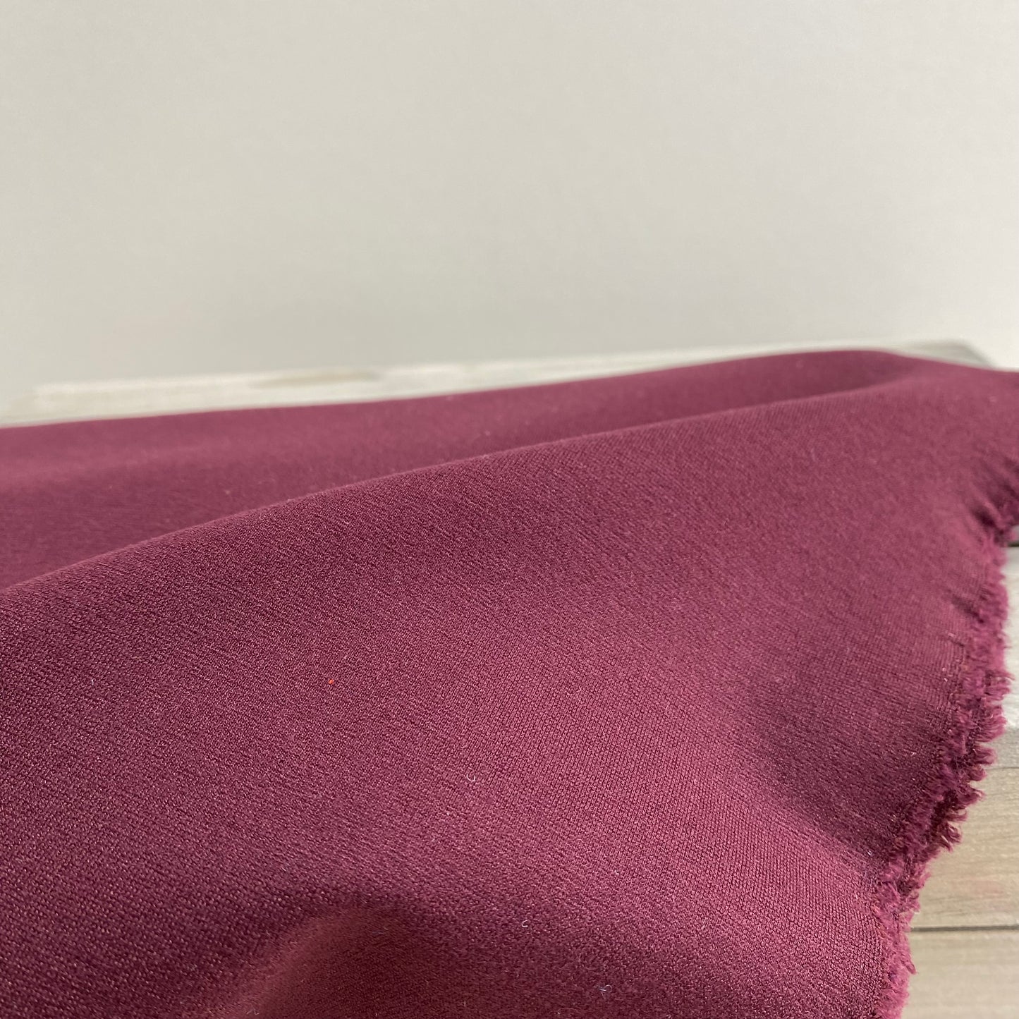 Cassandra Ponte Roma Fabric Maroon 2.6m
