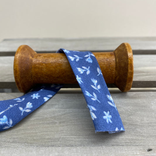 Denim Tulip Cotton Bias Binding 20mm
