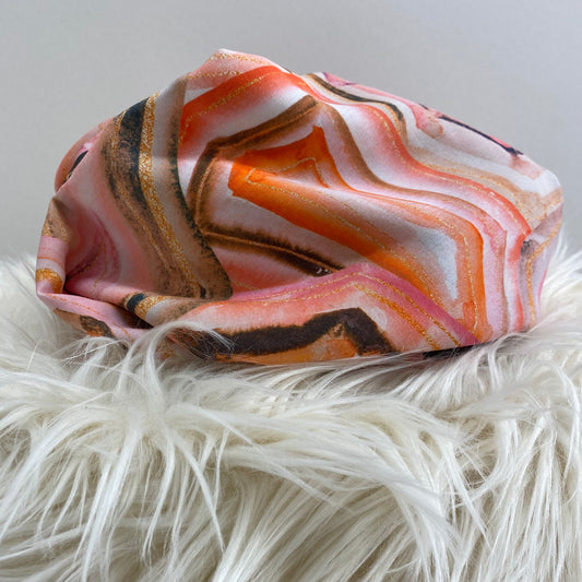 Viscose Digital Print Geometric Watercolour