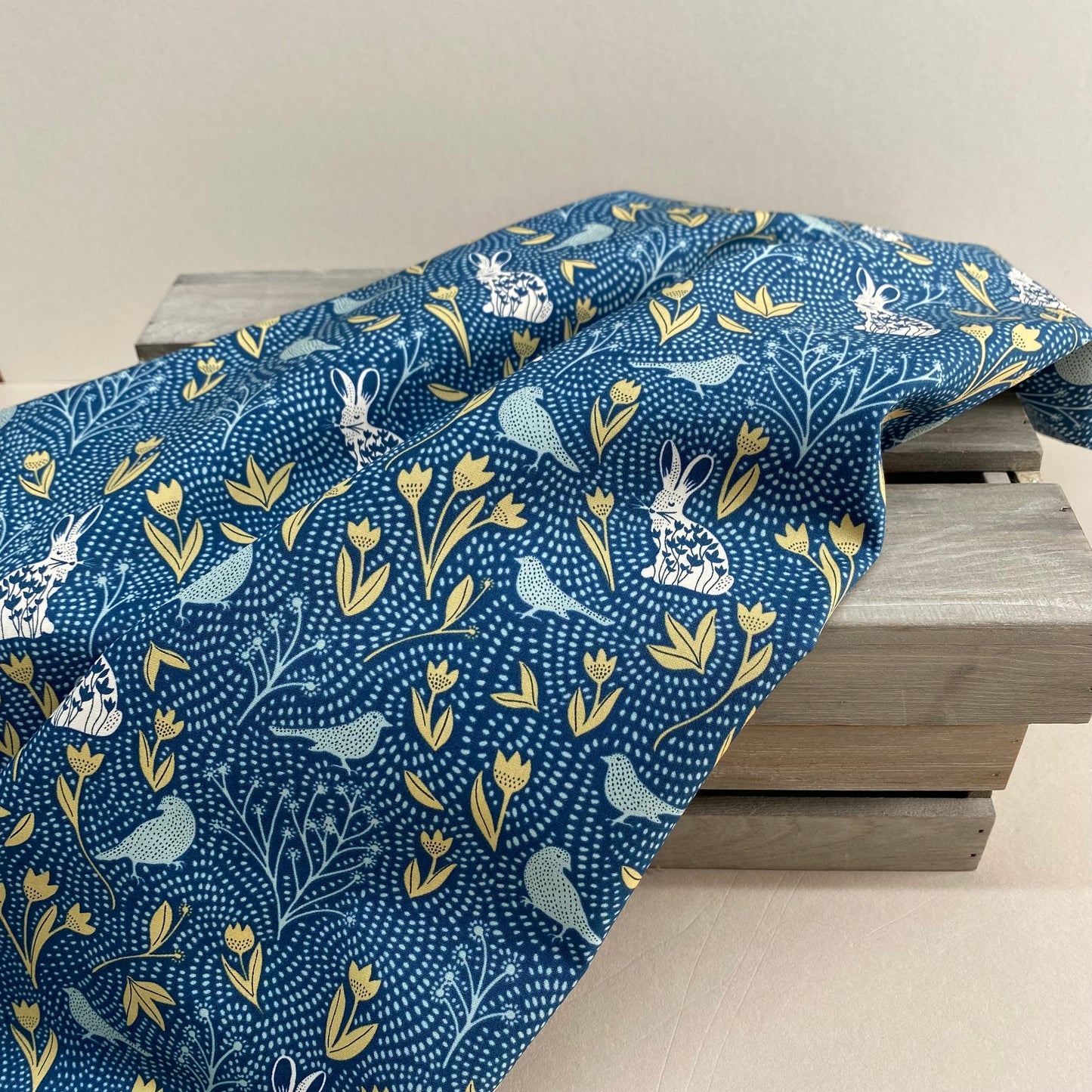 Art Gallery Nesting Season Night Cotton Poplin