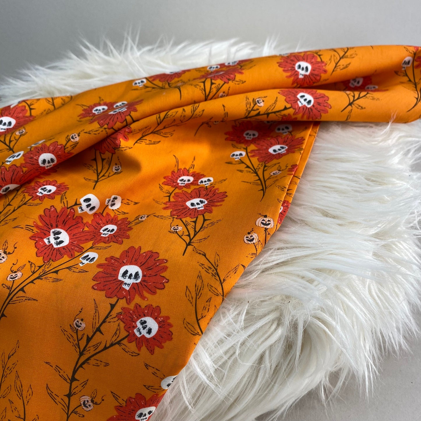 Art Gallery Wicked Blooms Spice Cotton Poplin FAT QUARTER