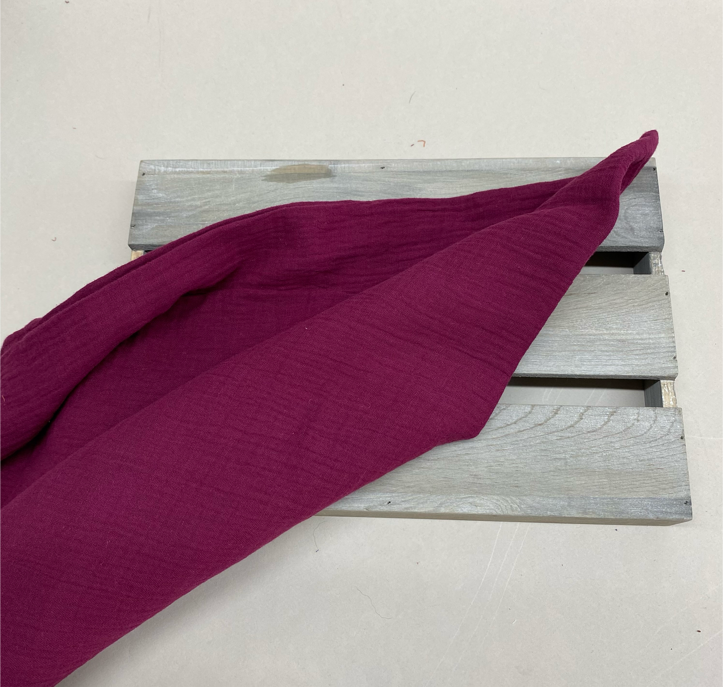 Olivia Double Gauze Fabric Raspberry Surprise