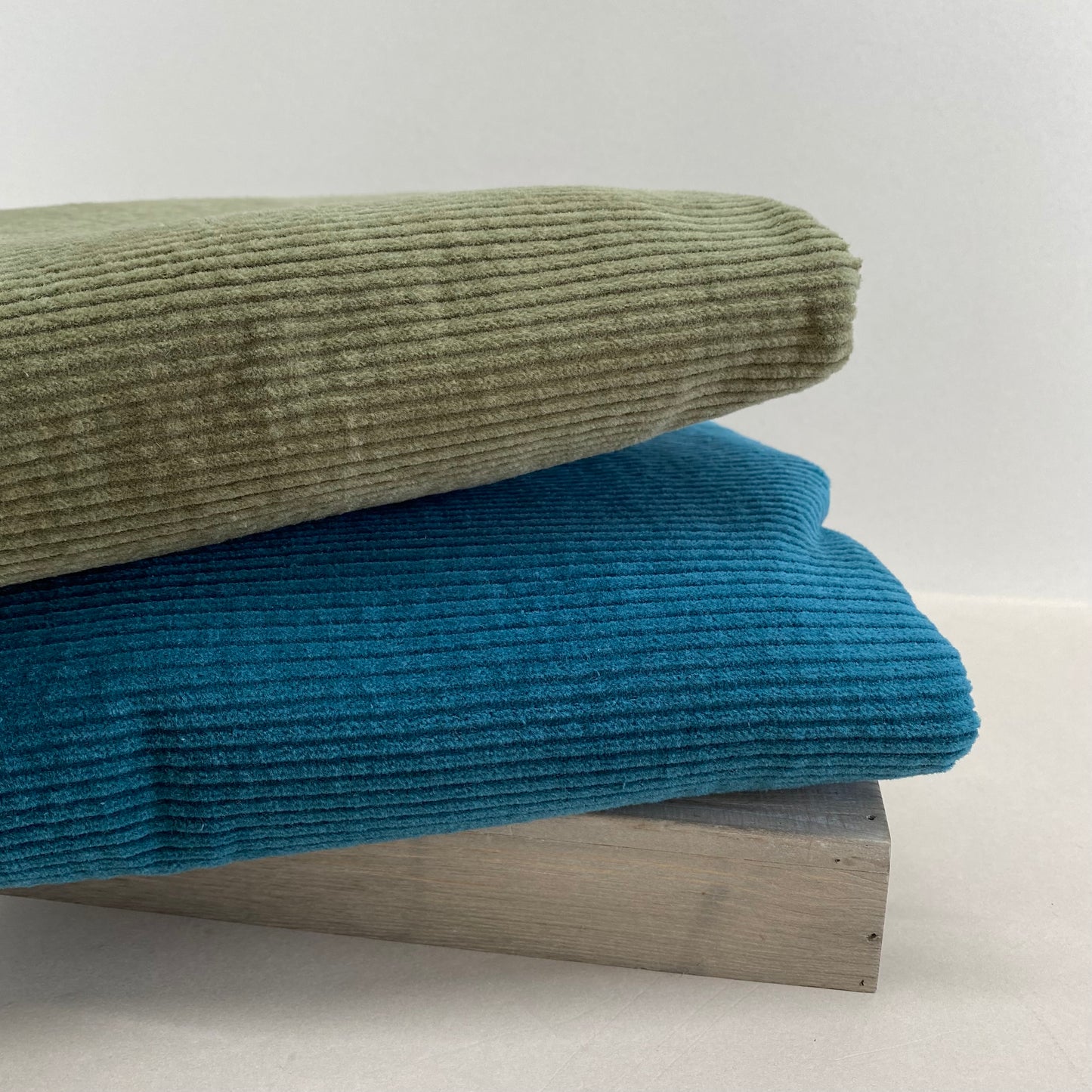 Maisie Jumbo Stretch Corduroy Fabric Woodland Moss