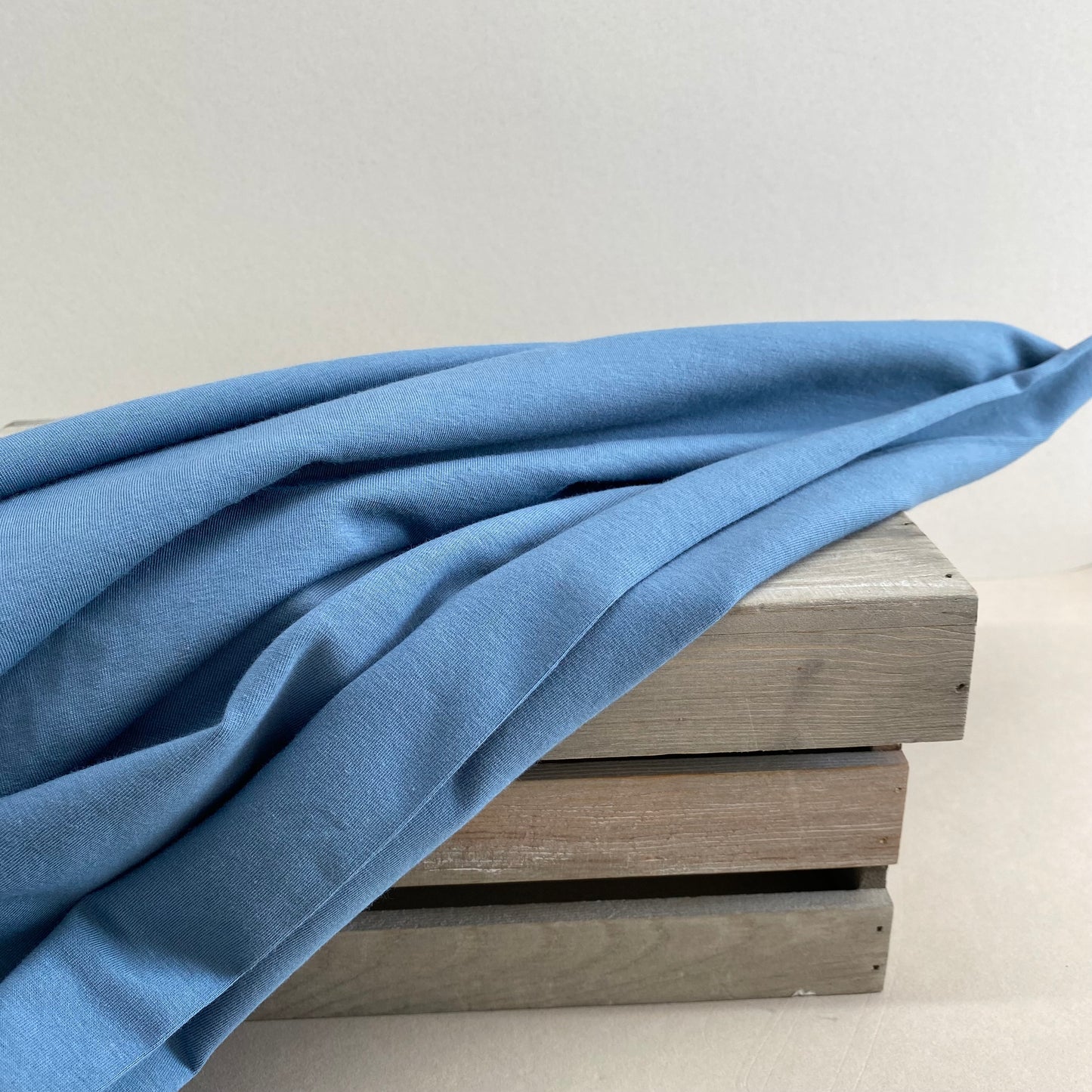 Art Gallery Denim Blue Jersey Knit 1.5m FAULT