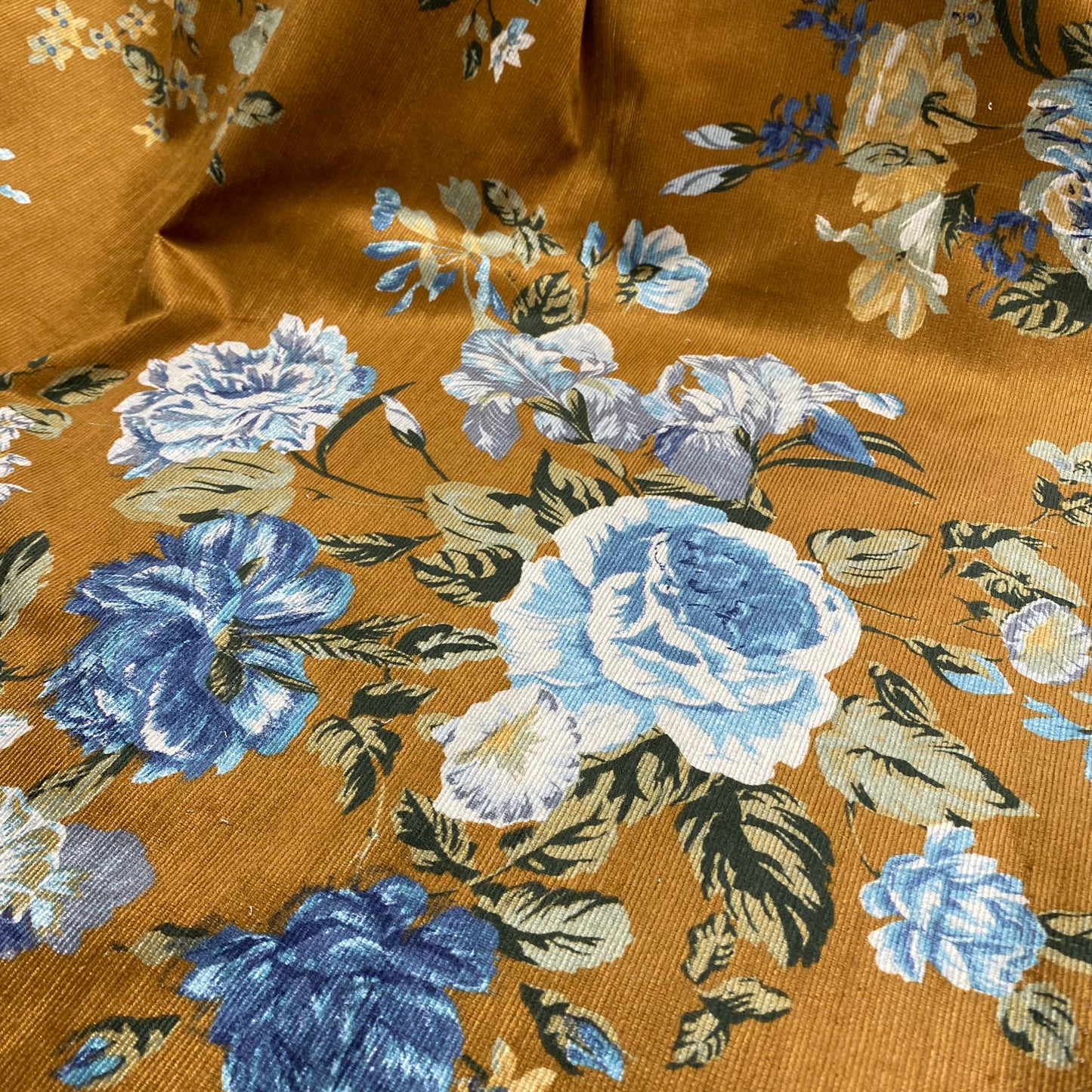 Lady McElroy Floral Renaissance Stretch Cotton Corduroy
