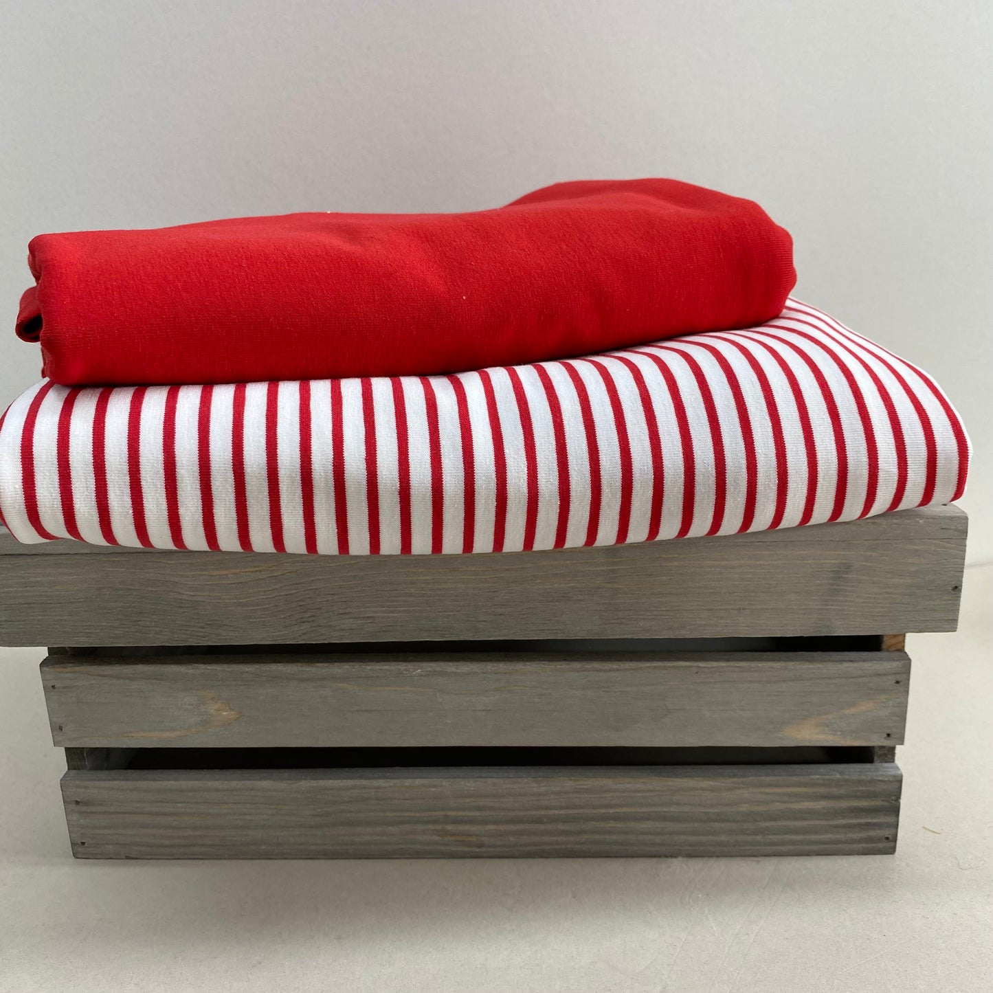 Breton Stripe Jersey Knit Red