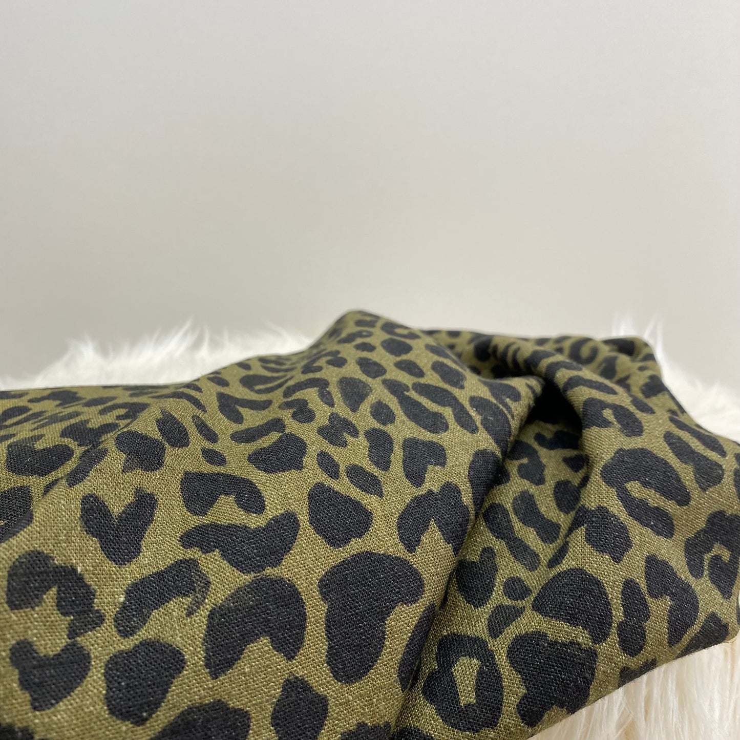 Lady McElroy Woodland Panther Viscose Linen