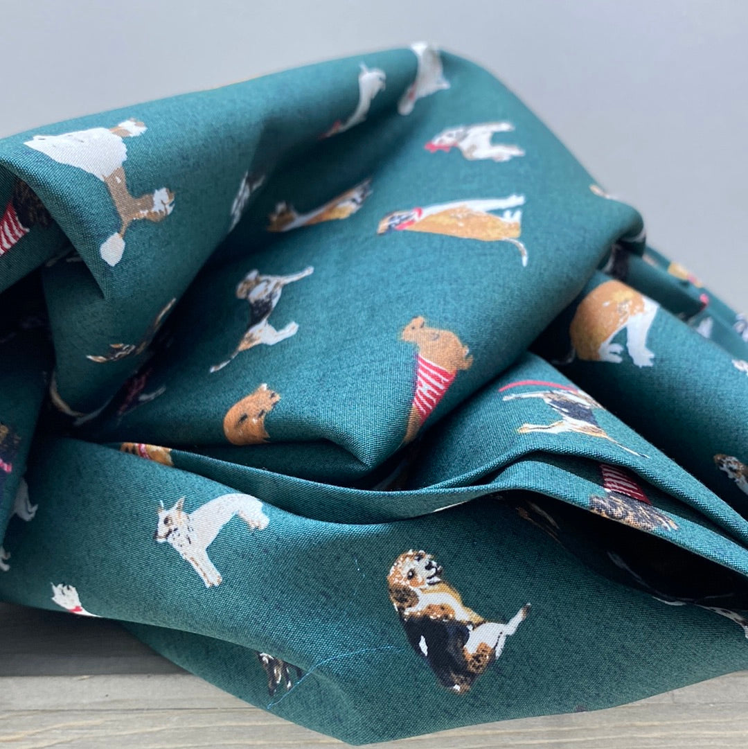 Art Gallery Santa’s Good List Cotton Poplin