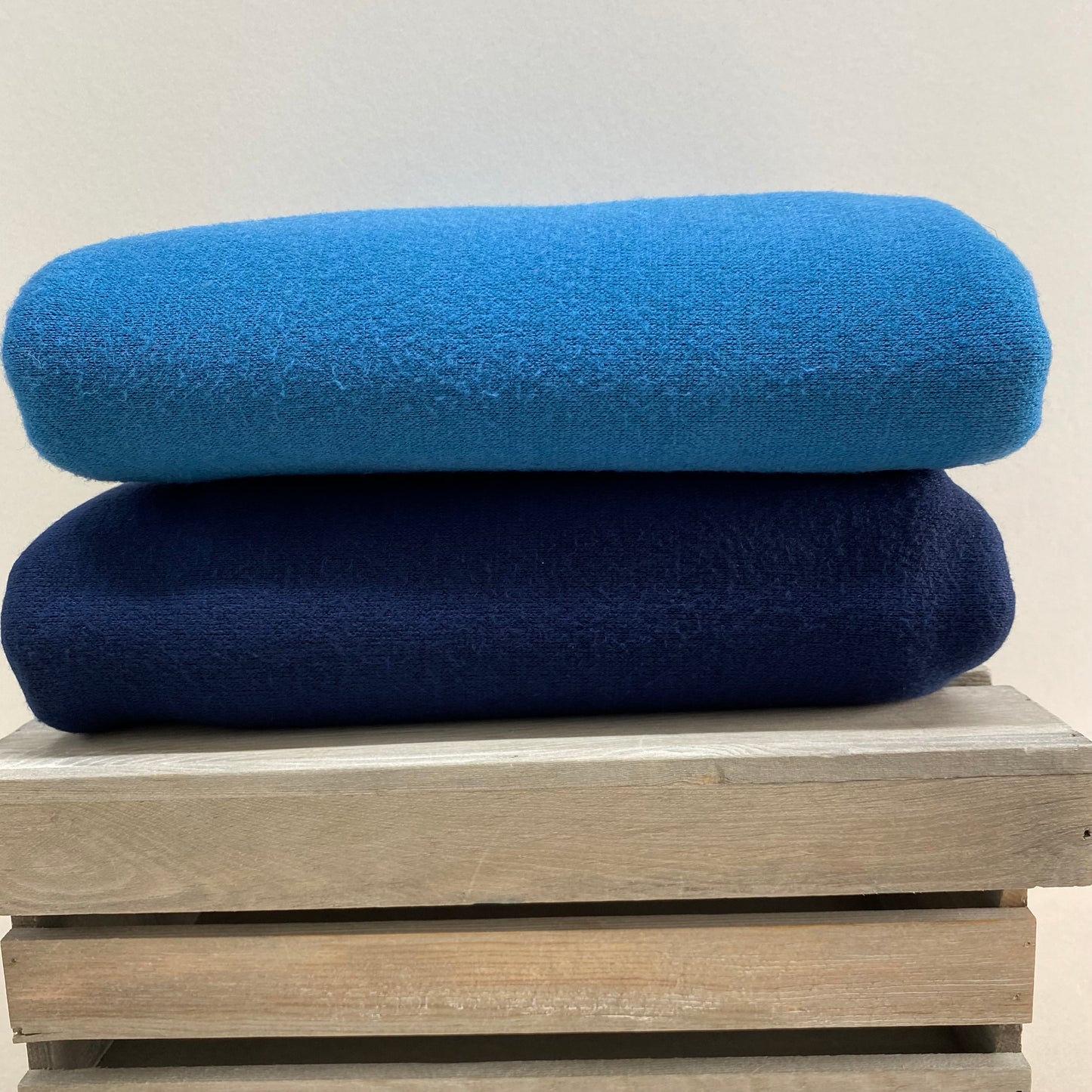 Viscose Blend Sweater Knit Fabric Petrol Blue