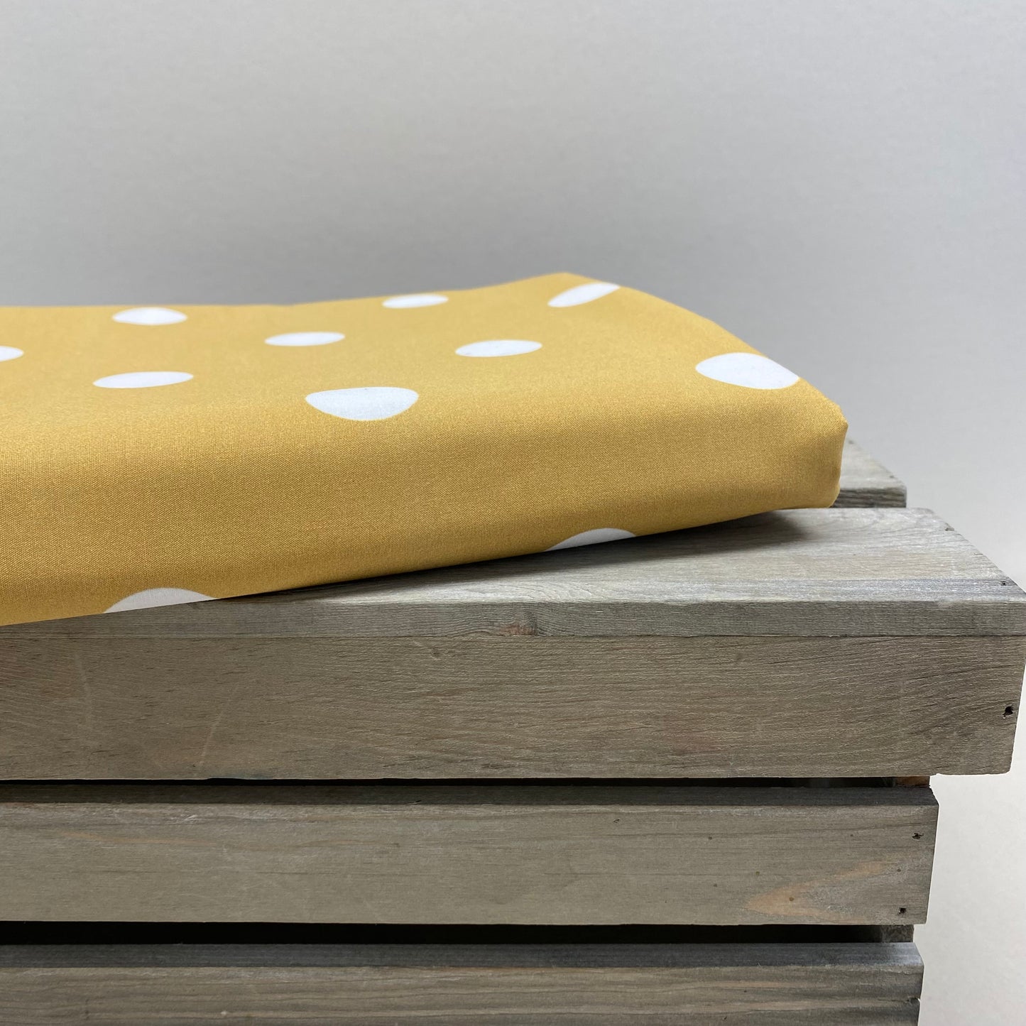 Ochre Spot Cotton Poplin Print