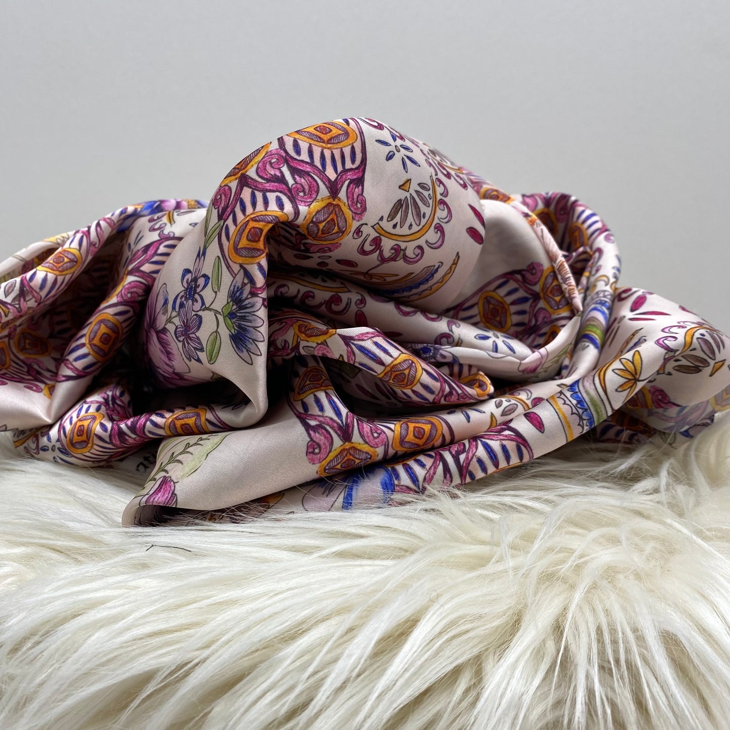 Passionflower Digital Print Satin Warm