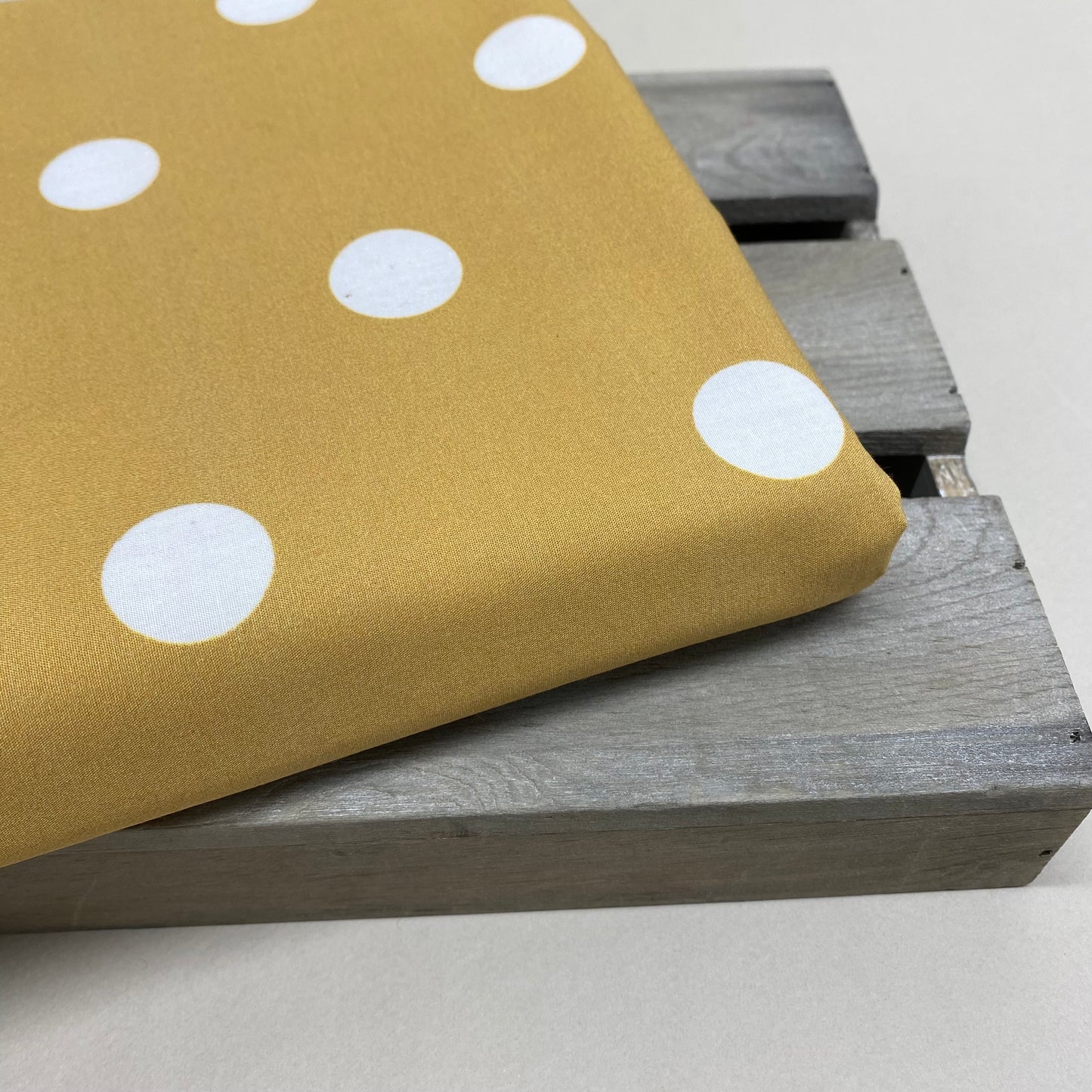 Ochre Spot Cotton Poplin Print