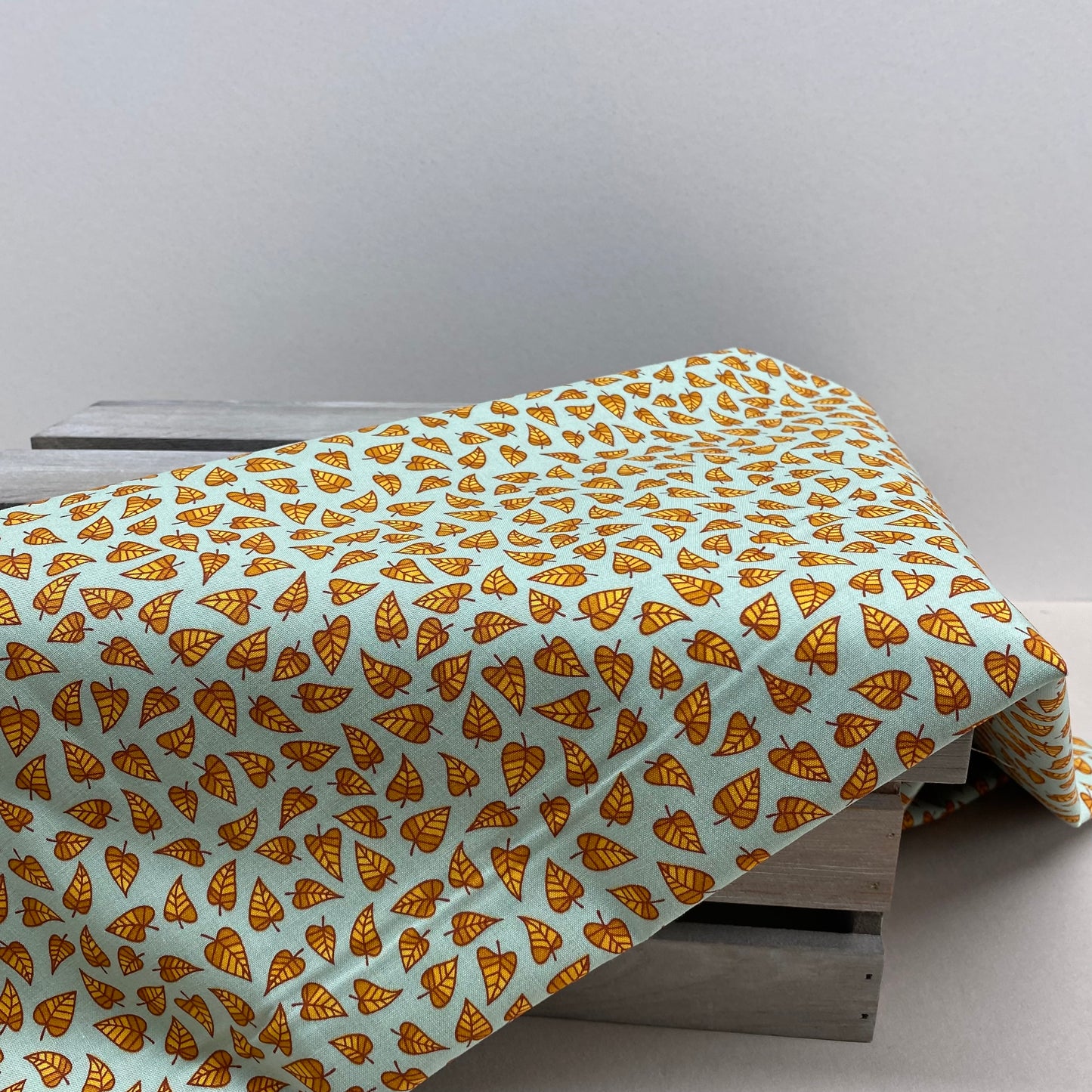 Robert Kaufman Leaves Cotton Print Green