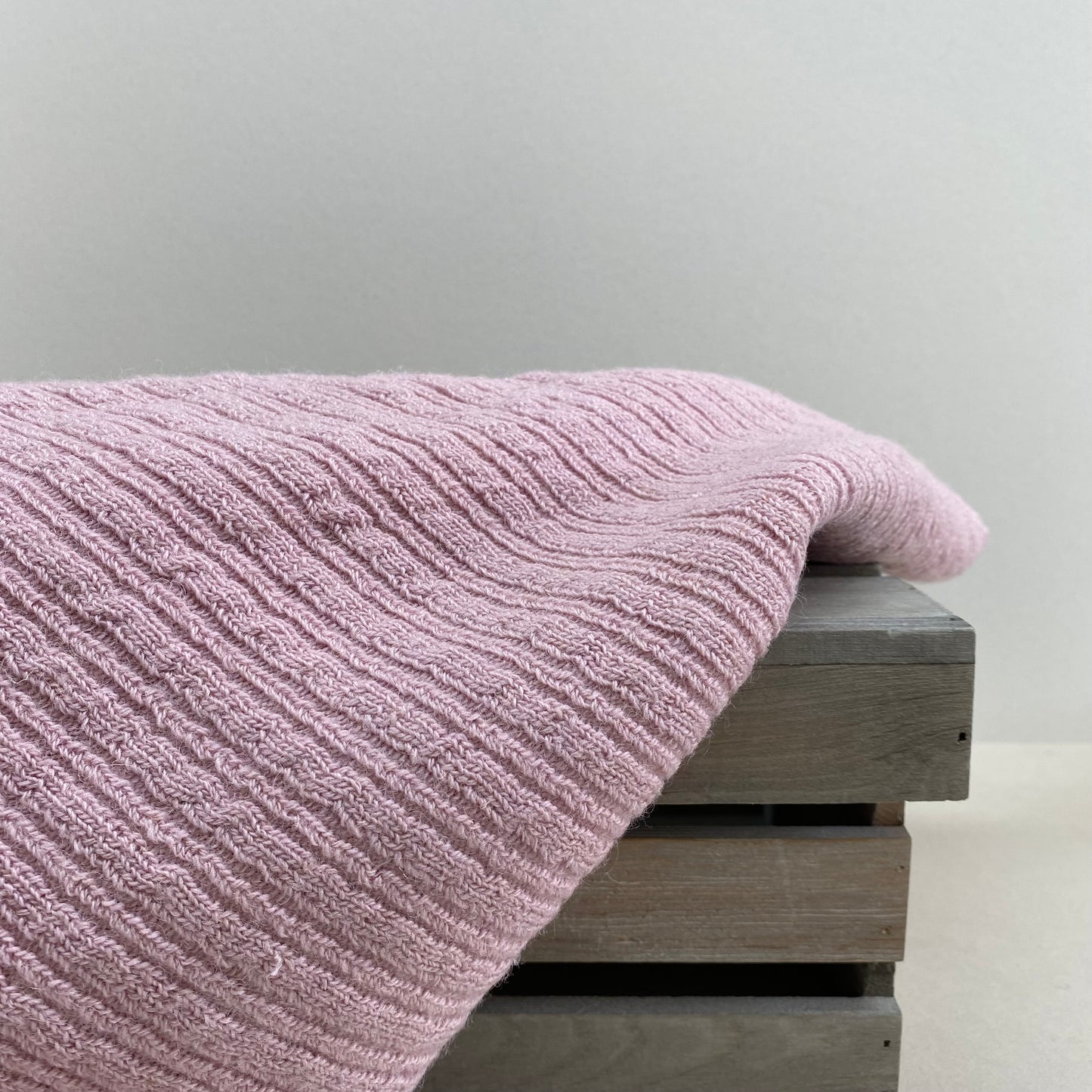 Wool Blend Rib Sweater Knit Fabric Milkshake