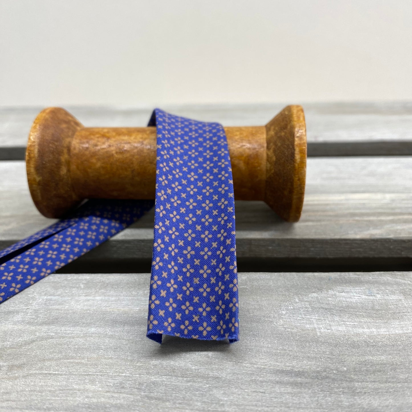 Sapphire Spades Cotton Bias Binding 20mm