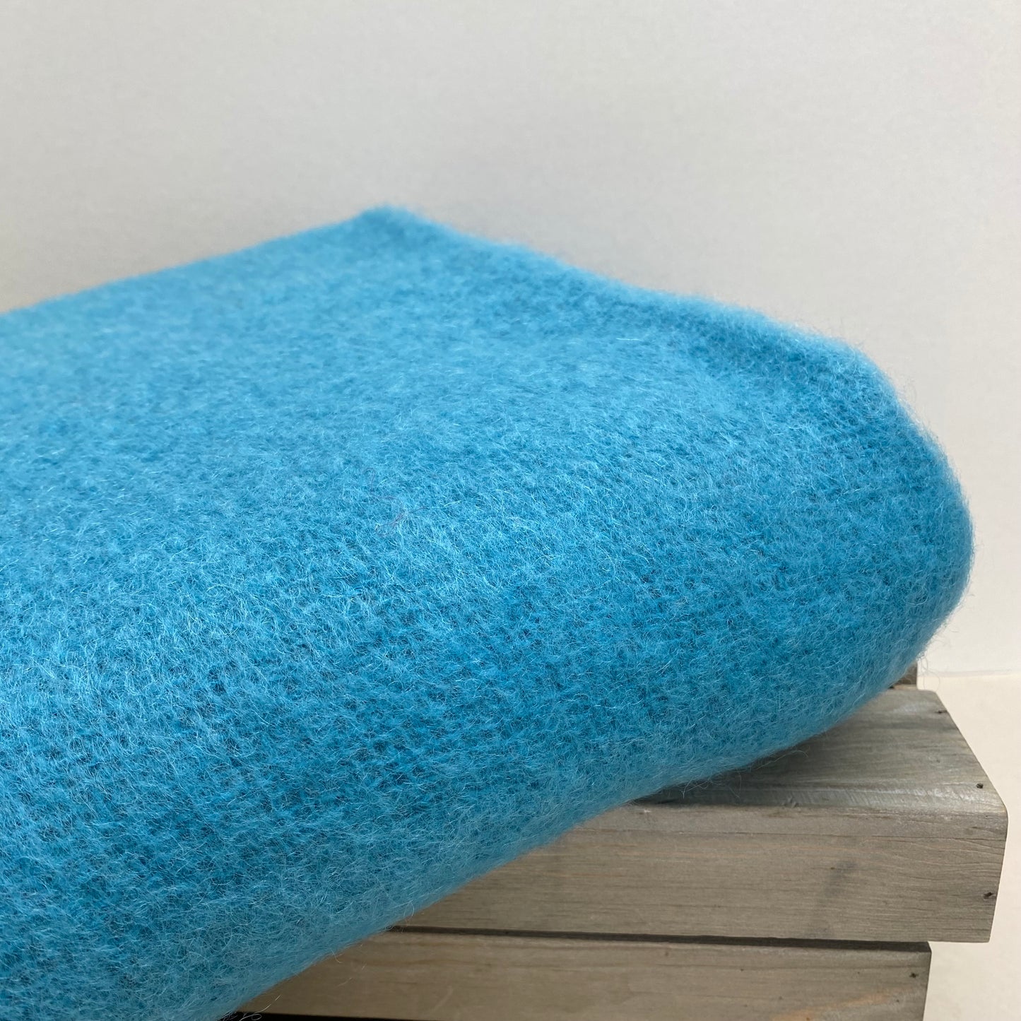 Open Weave Mohair Wool Bright Aqua 1.5m