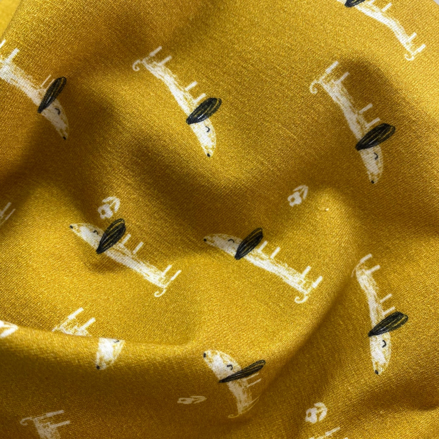 Dashwood MORI 1149 Velma the Teckel Dachshund Cotton Jersey Fabric