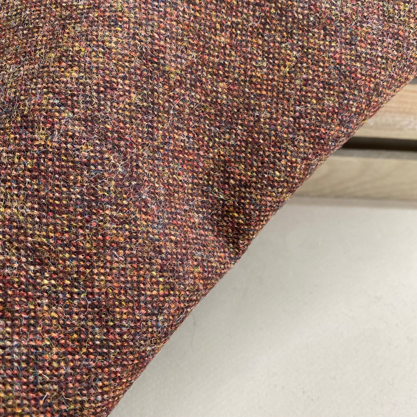 Ex Designer Wool Suit Length 2m Brown Tweed