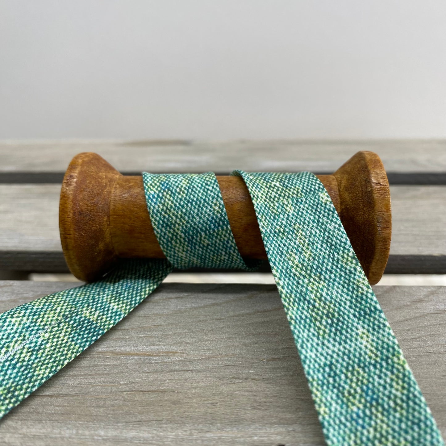 Tweed Linen Printed Bias Binding 20mm