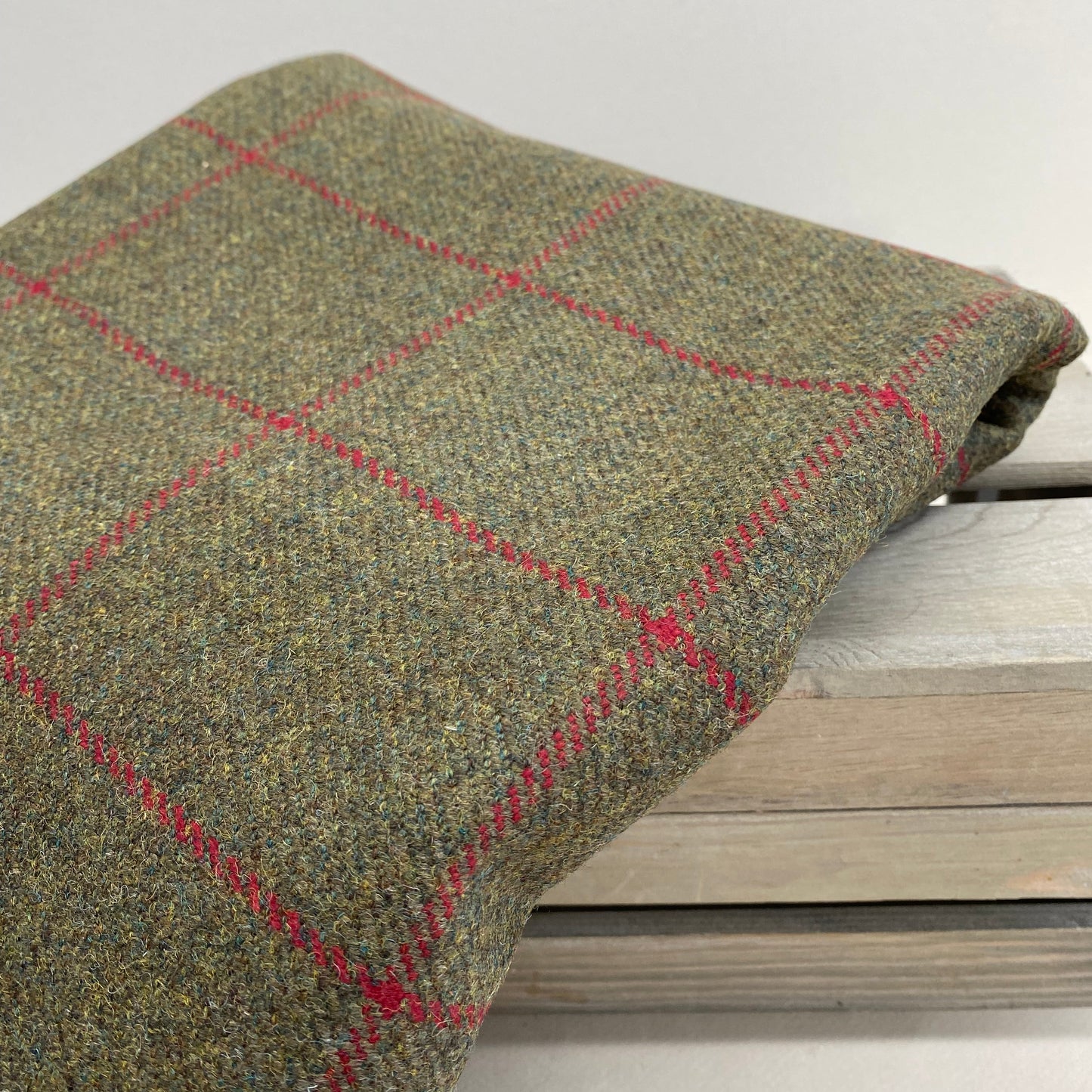 Green Wool Plaid 1.5m