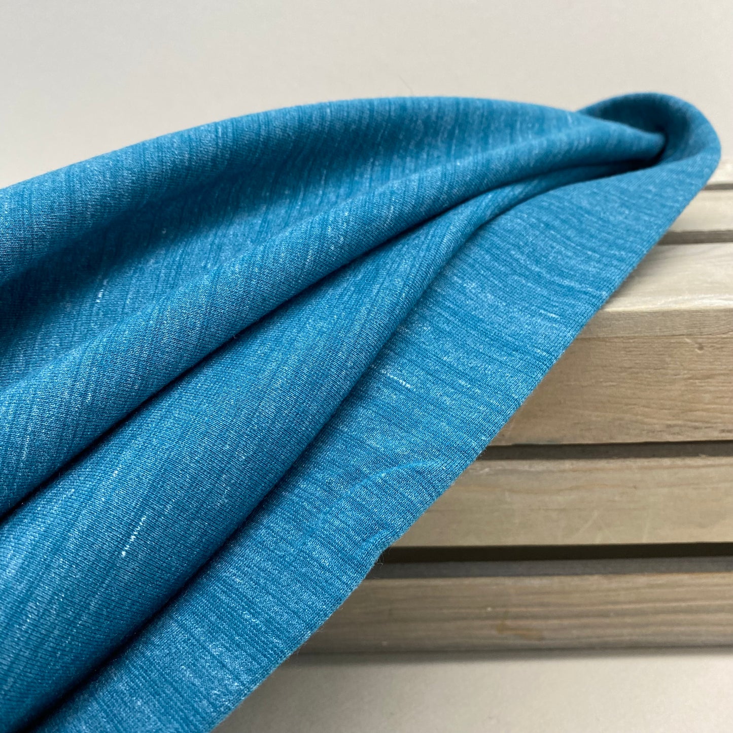 Melange French Terry Teal