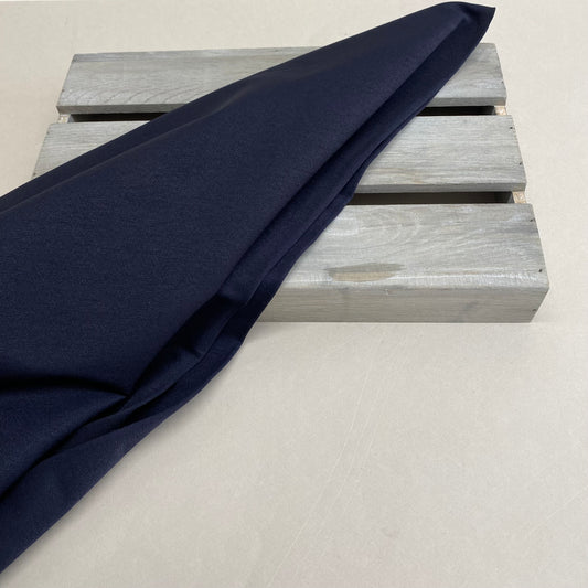 Stretch Viscose Bengaline Fabric Navy