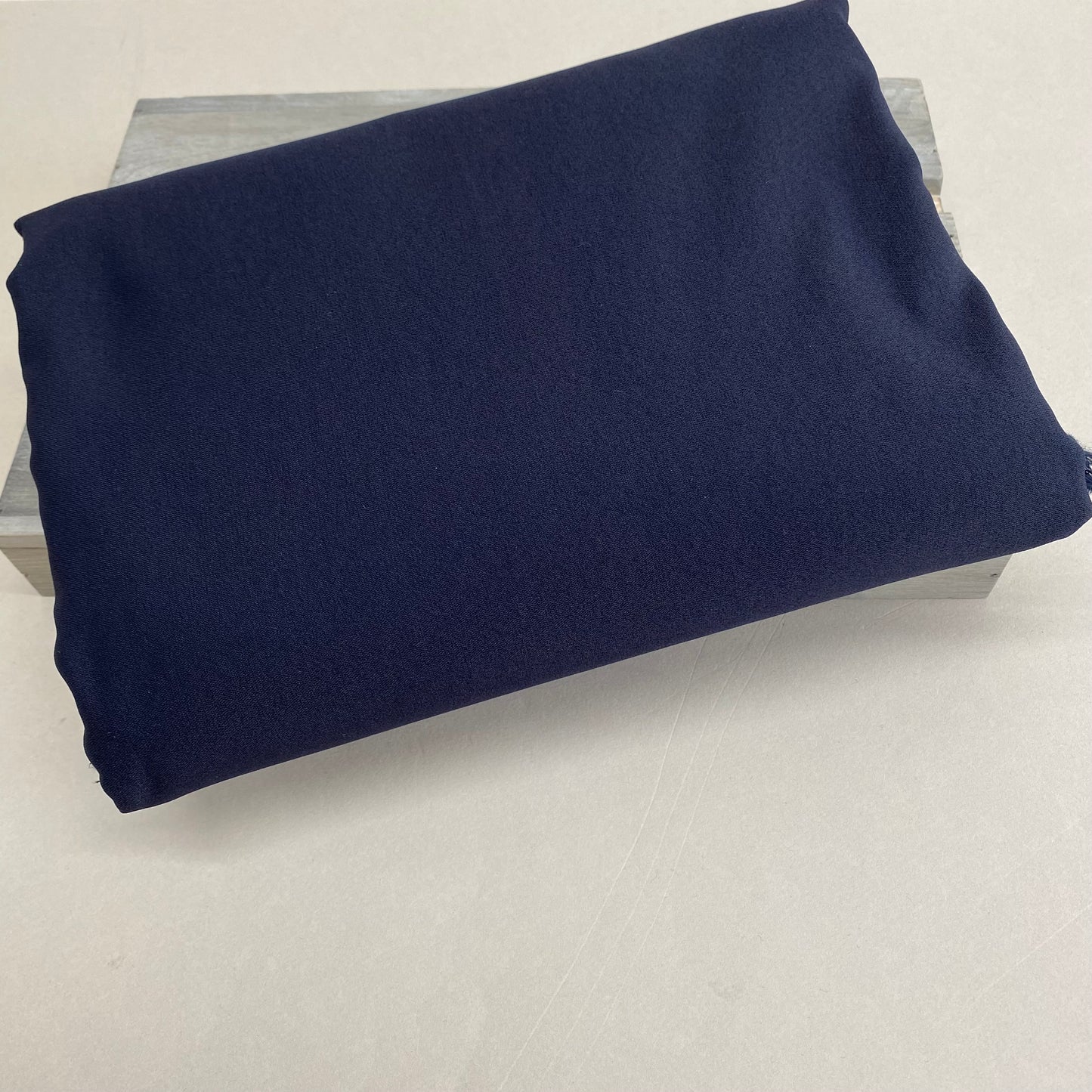Stretch Viscose Bengaline Fabric Navy