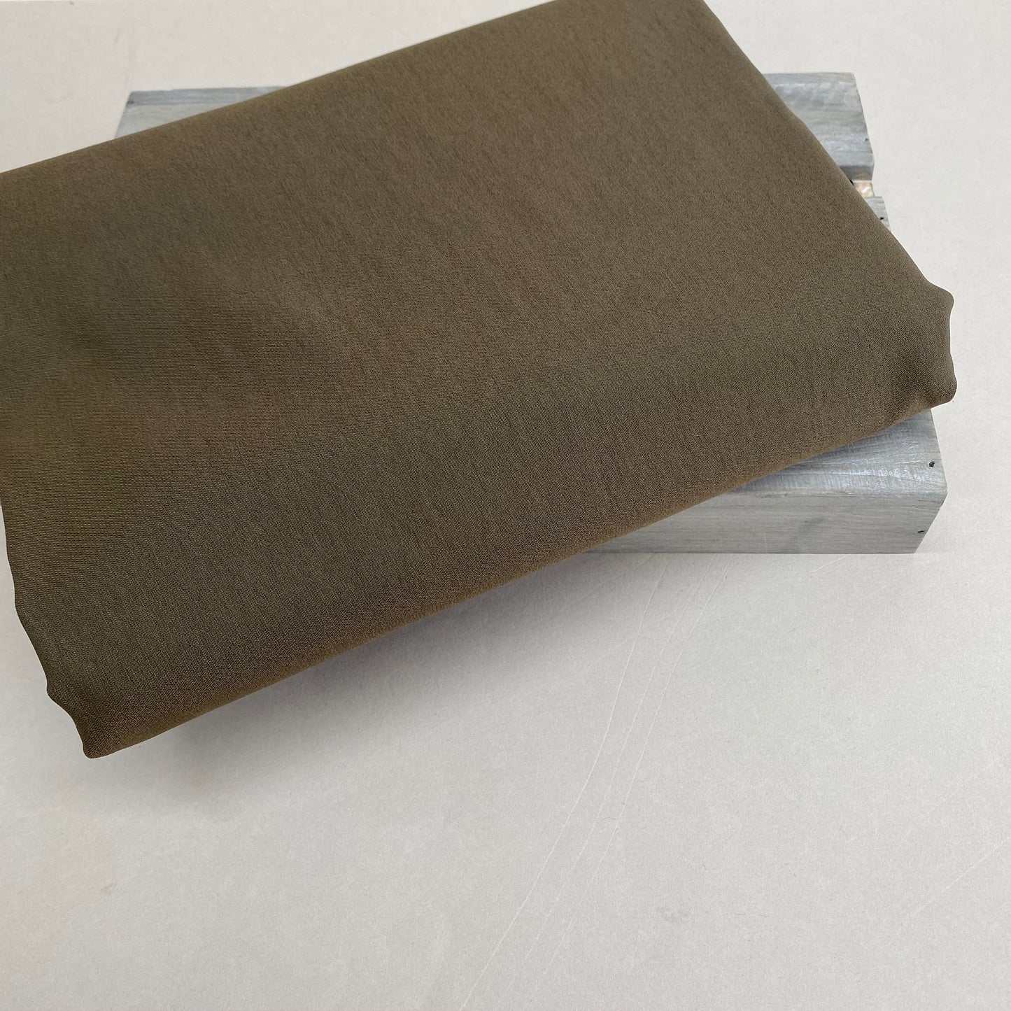 Stretch Viscose Bengaline Fabric Olive