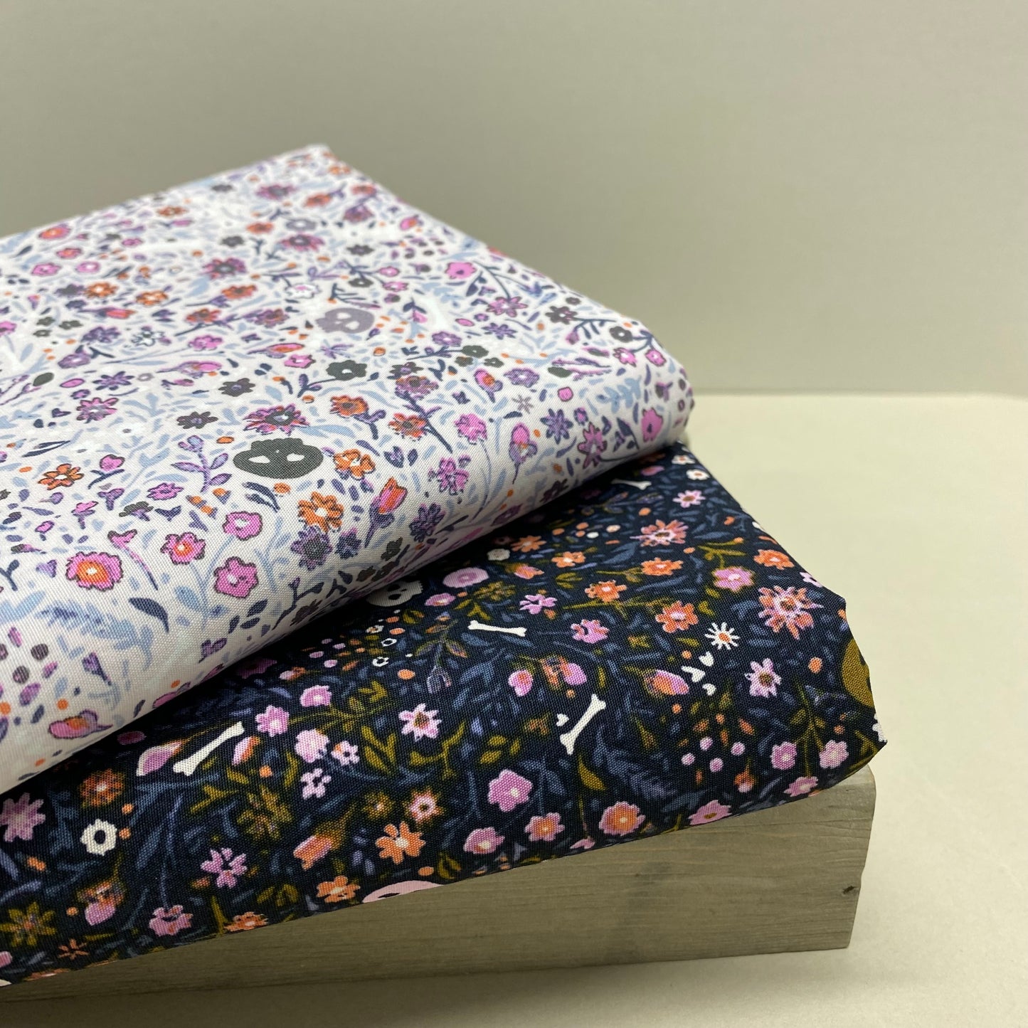 Art Gallery Boneyard Violet from Eerie by Katarina Roccella Cotton Poplin