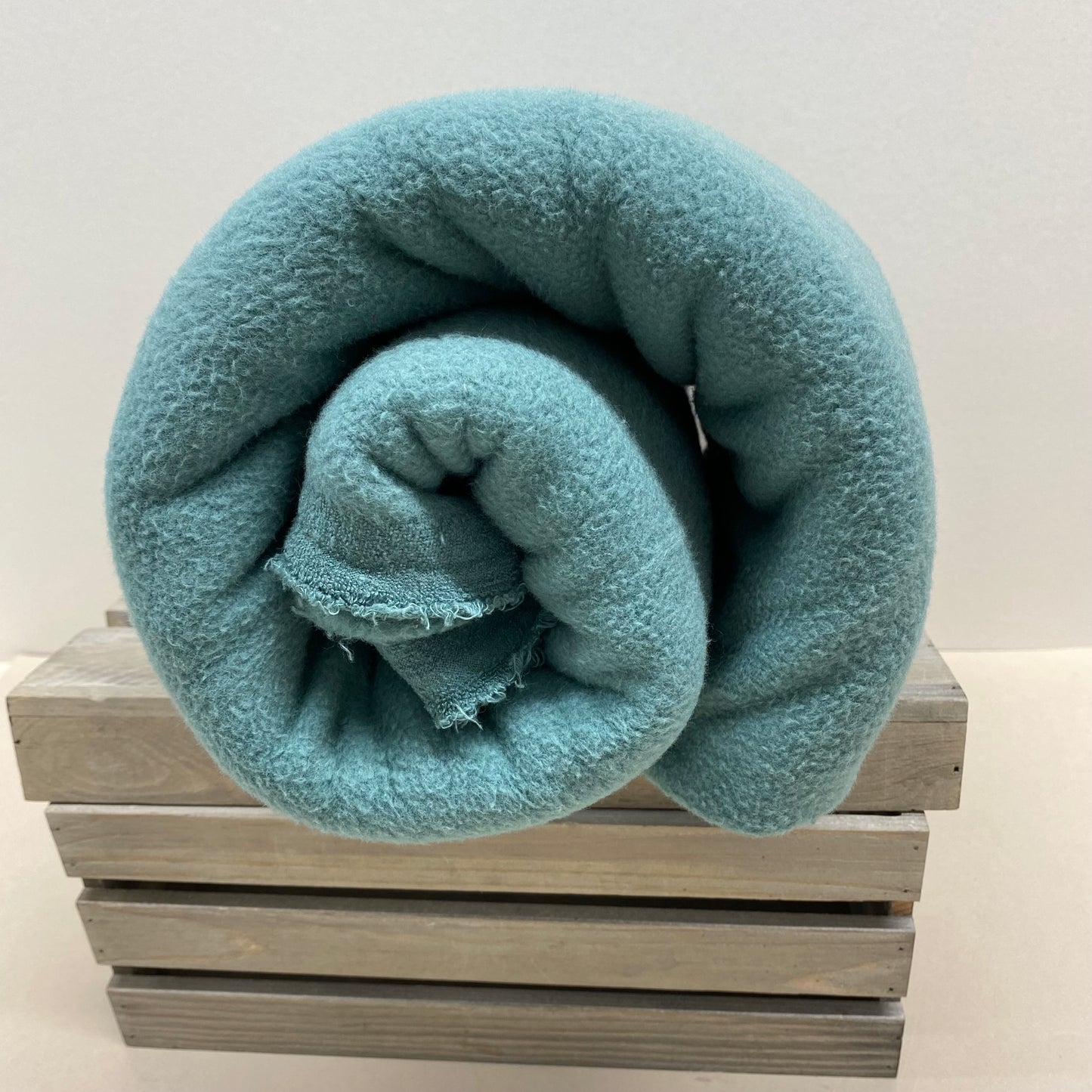 Shelly Pure Cotton Double Fleece Dark Eggshell Blue