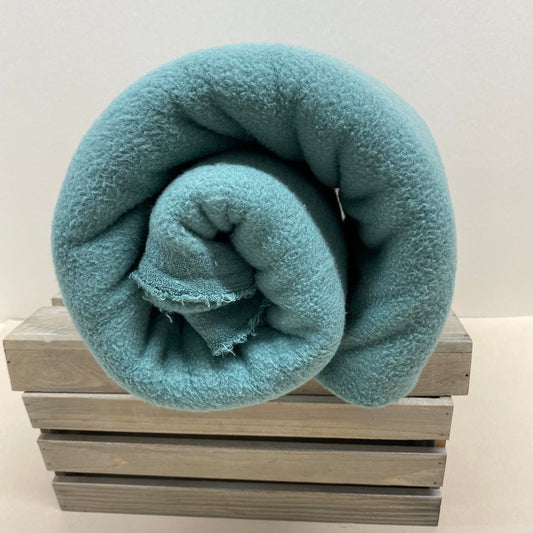 Shelly Pure Cotton Double Fleece Dark Eggshell Blue