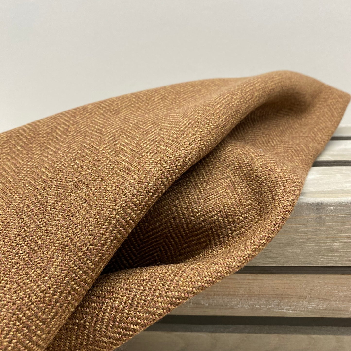 Herringbone Biscuit Wool 1.2m