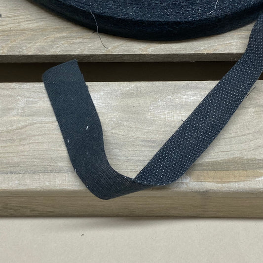 Tailoring Non-woven Fusible Stay Tape Black 19mm