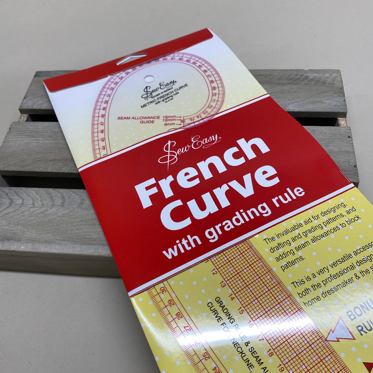 Sew Easy Metric French Curve with grading ruler