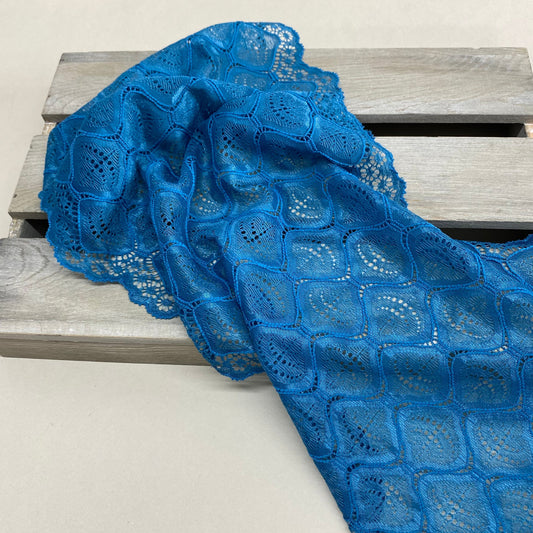 Stretch Lingerie Lace 210mm Teal