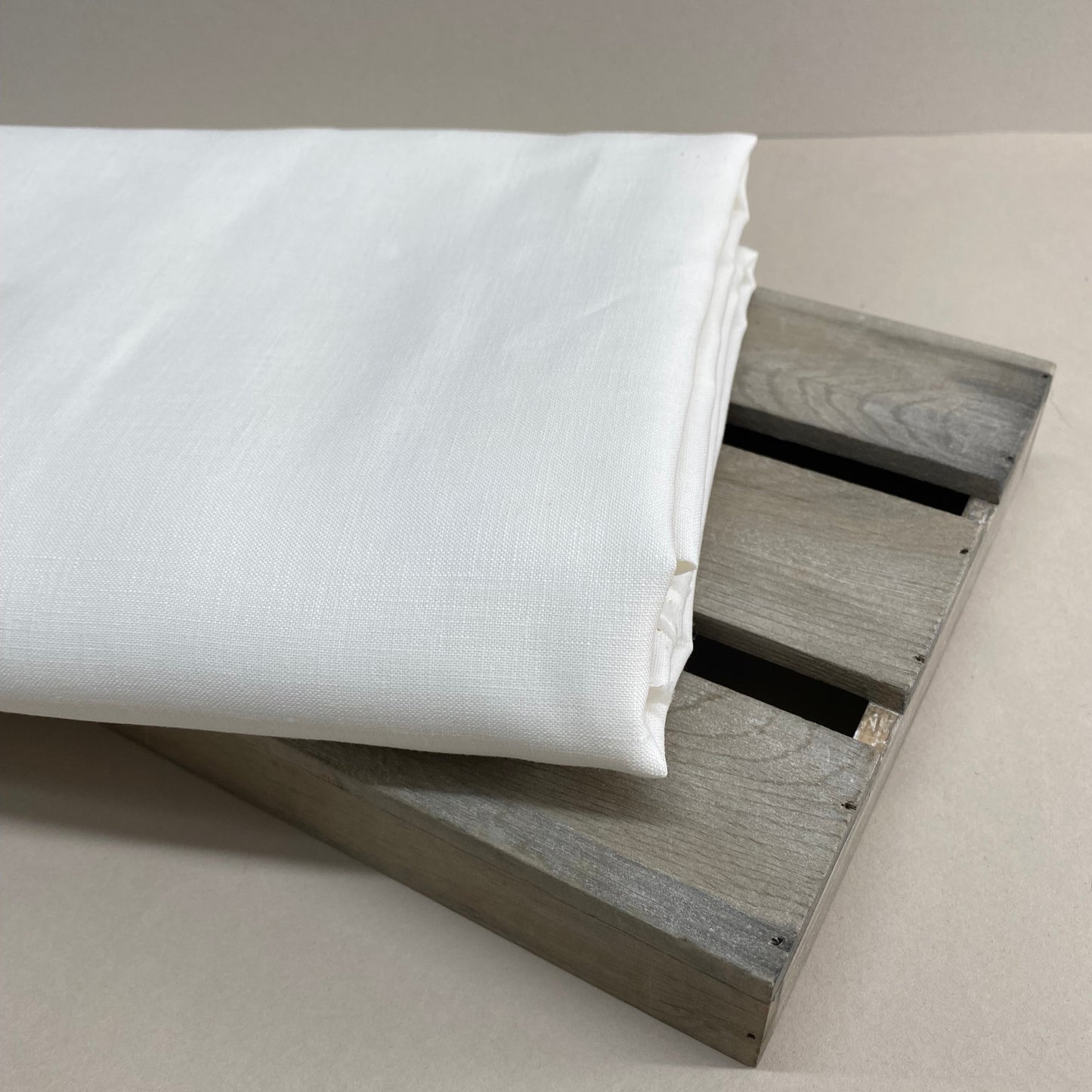 Francesca Linen Dressmaking Fabric Coconut 2.15m