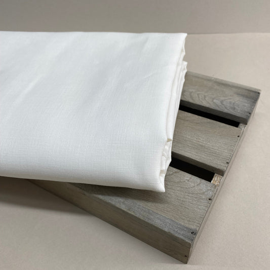 Francesca Linen Dressmaking Fabric Coconut 2.15m