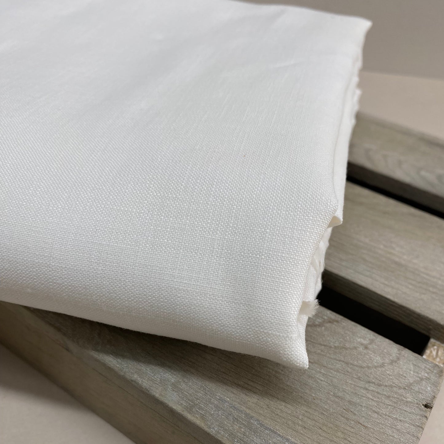 Francesca Linen Dressmaking Fabric Coconut 2.15m