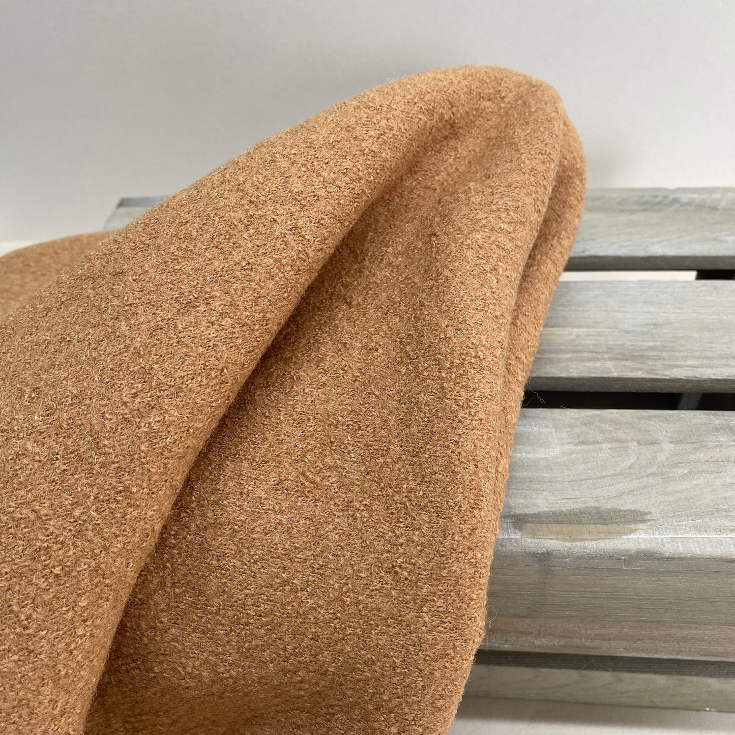 Sarah Boiled Wool Viscose Blend Caramel 0.65m