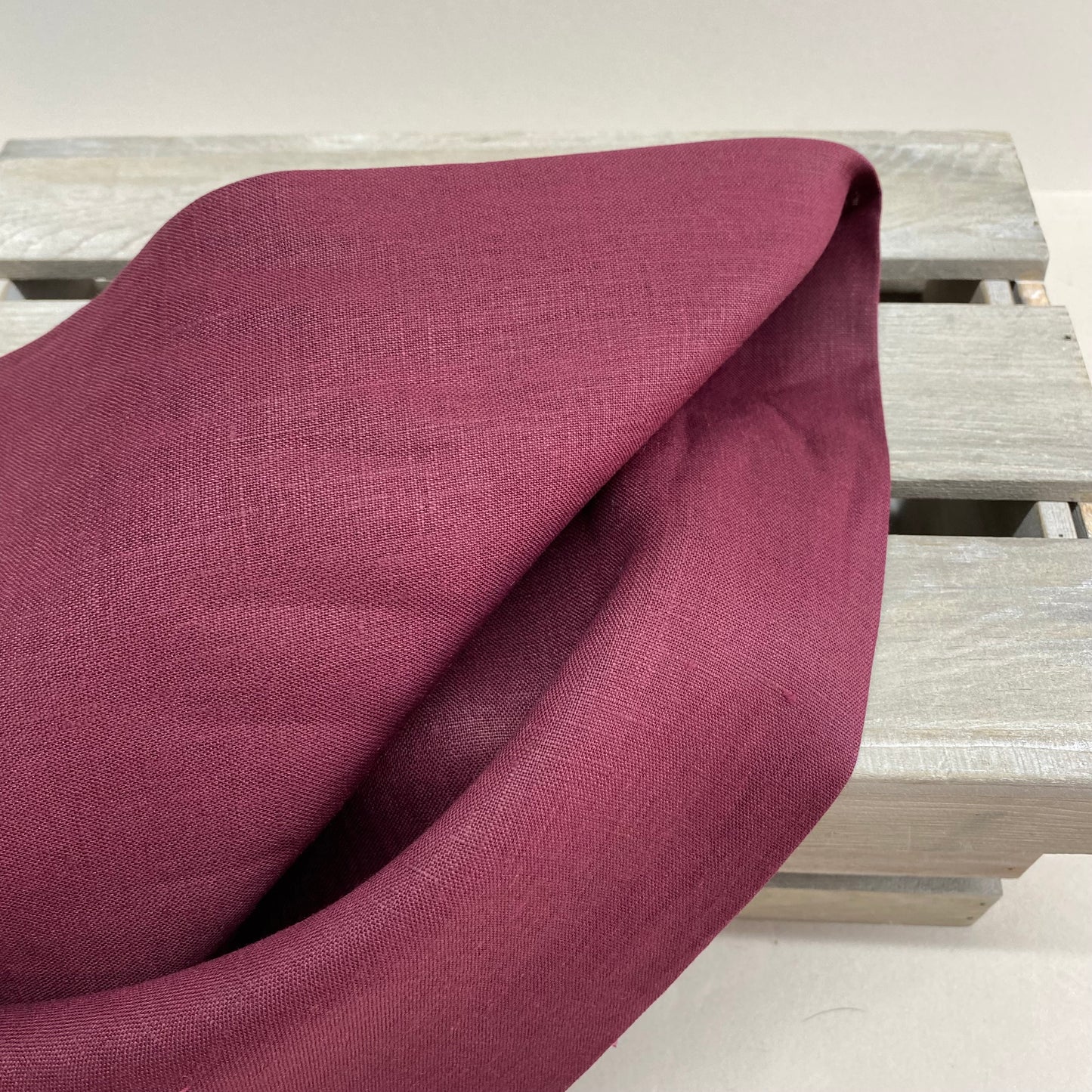 Francesca Linen Dressmaking Fabric Boysenberry