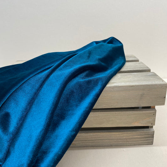 Stretch Velvet Teal 2m