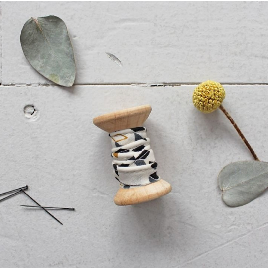 Atelier Brunette Twist Birdie Cotton Piping Mustard