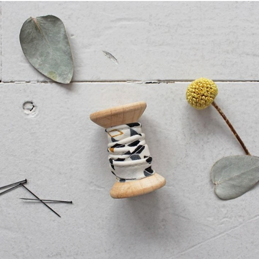 Atelier Brunette Twist Birdie Cotton Piping Mustard