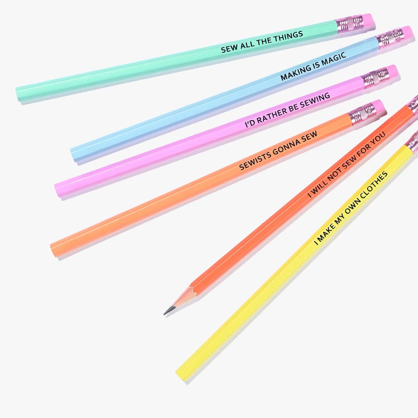 Kylie and The Machine Sewing Themed Pencils | Pack of 6 HB Pencils