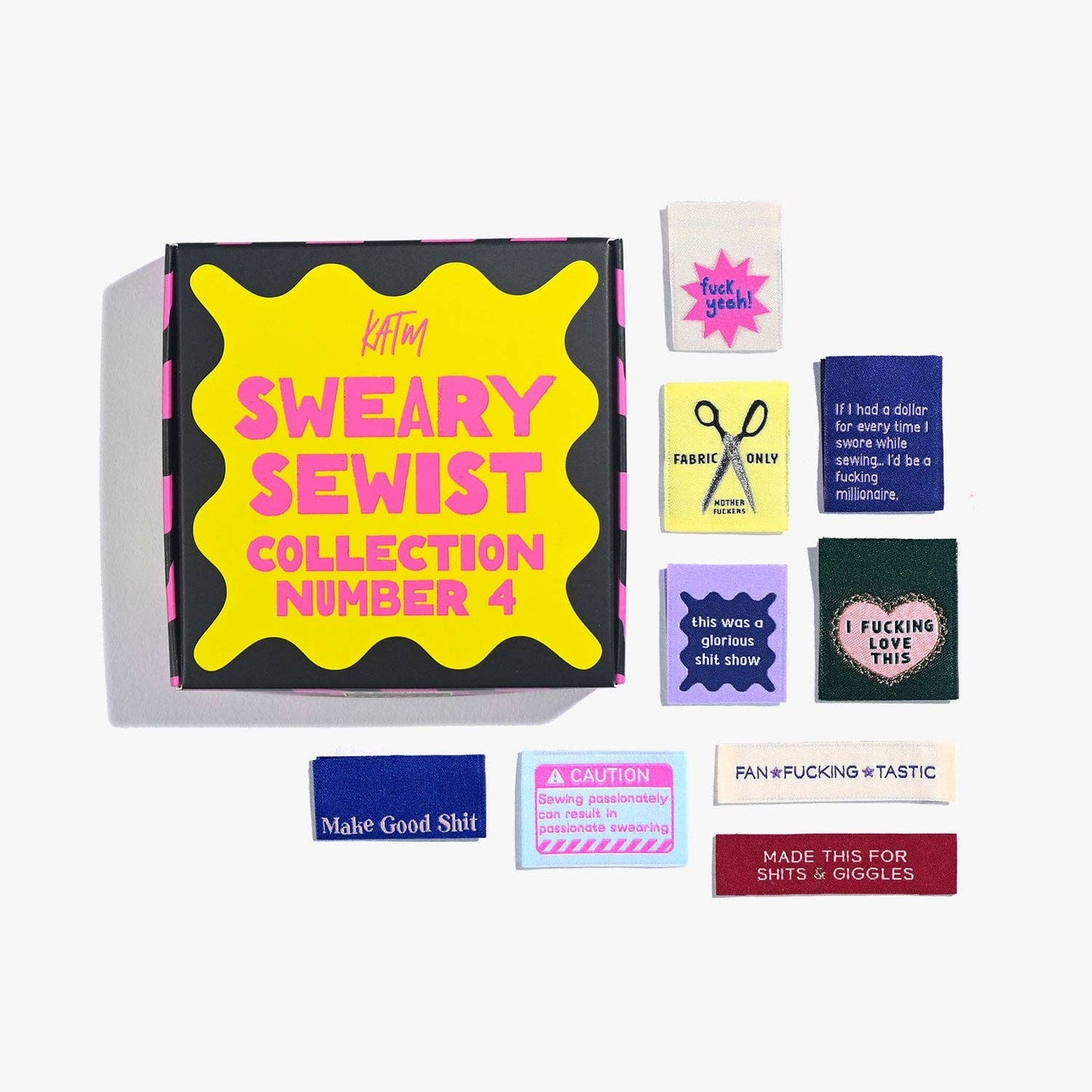The Sweary Sewist #4 Label Box Set Collection by Kylie and The Machine