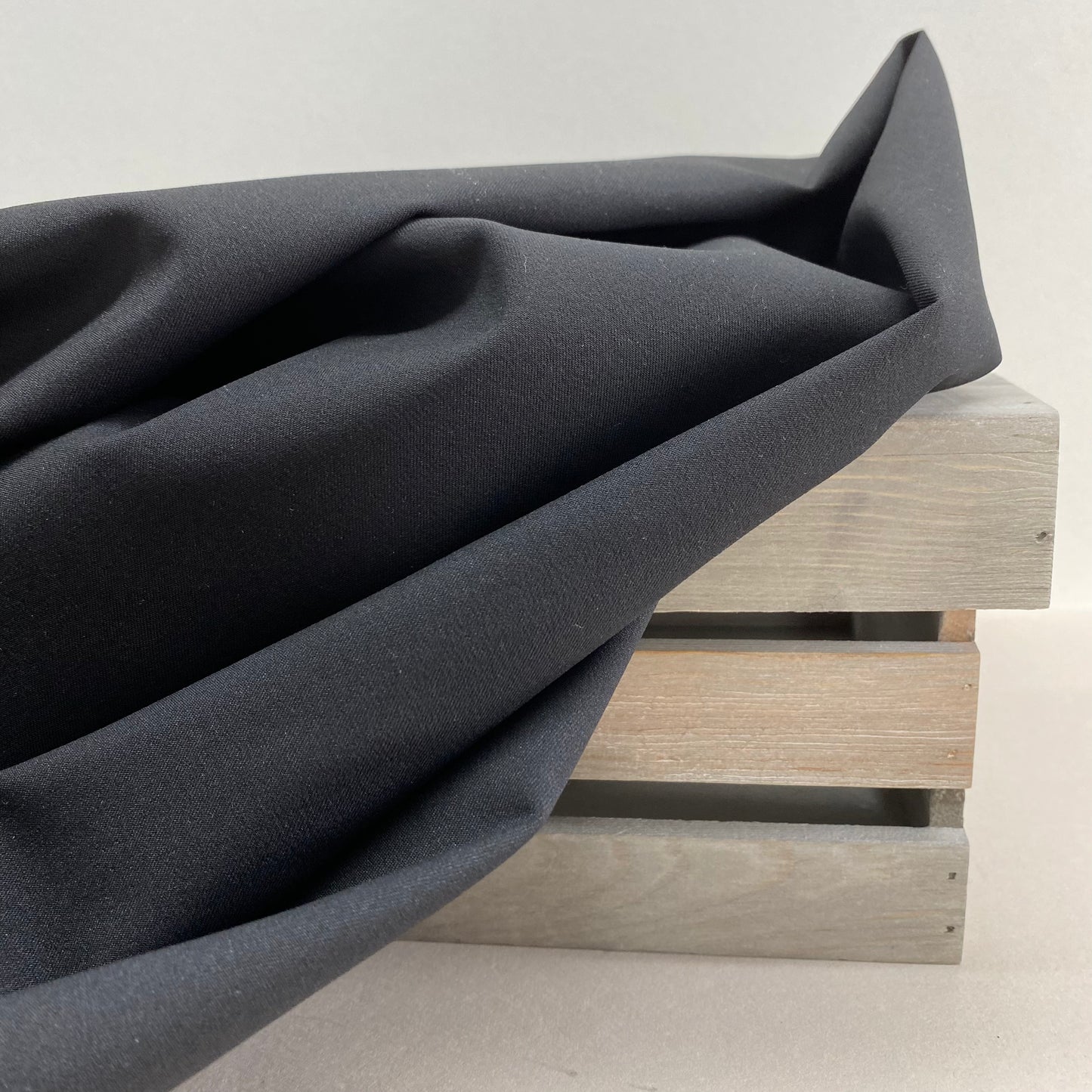 Stretch Gaberdine Black