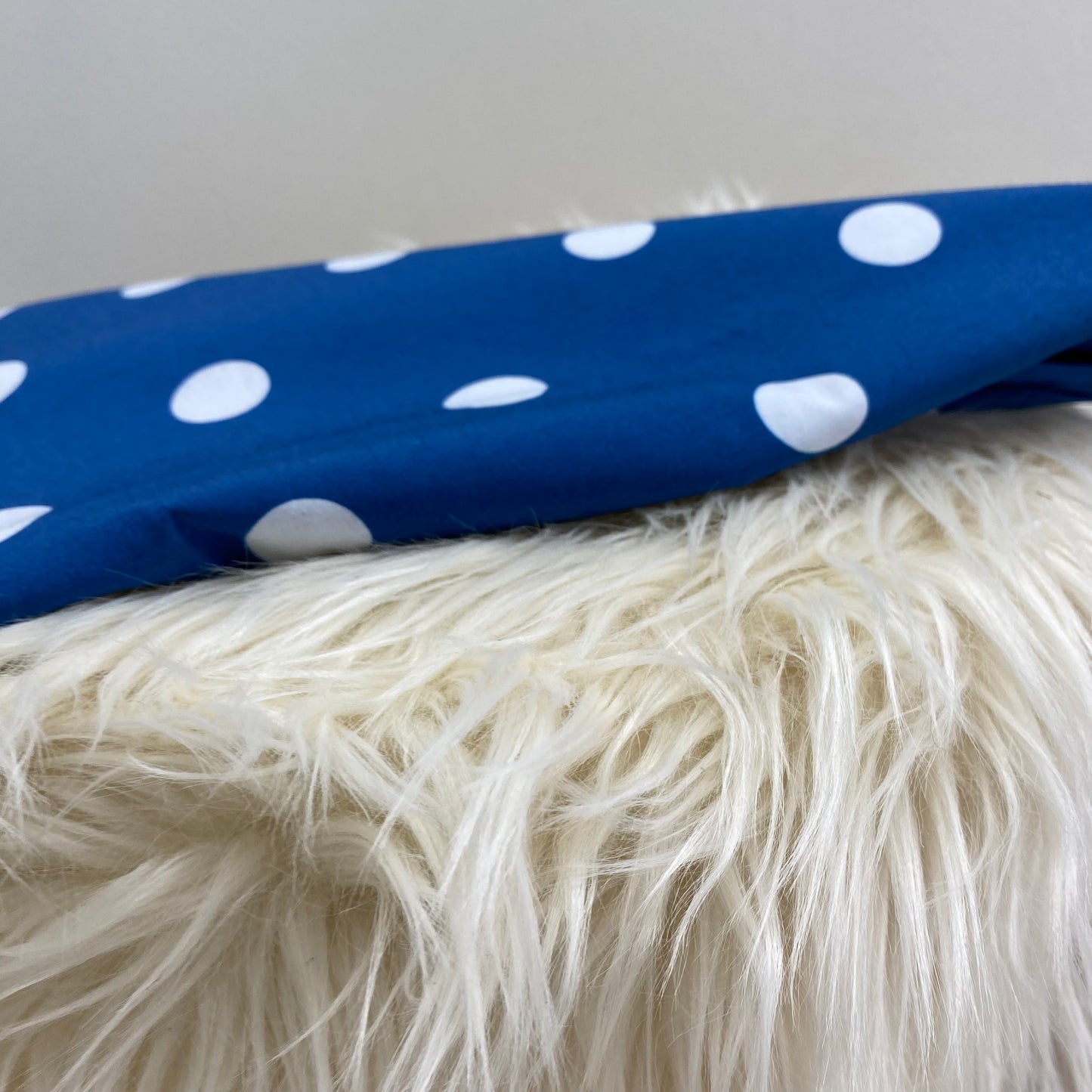 Spot Cotton Poplin Print Bright Navy