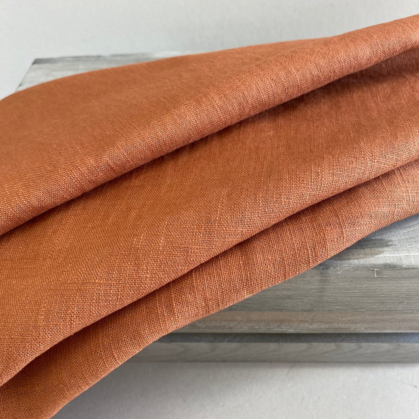 Rebekah Linen Dressmaking Fabric Cinnamon 2.1m